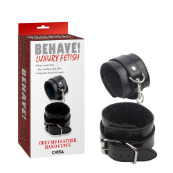 CH85552 Наручники Chisa Behave Luxury Fetish OBEY ME LEATHER HAND CUFFS