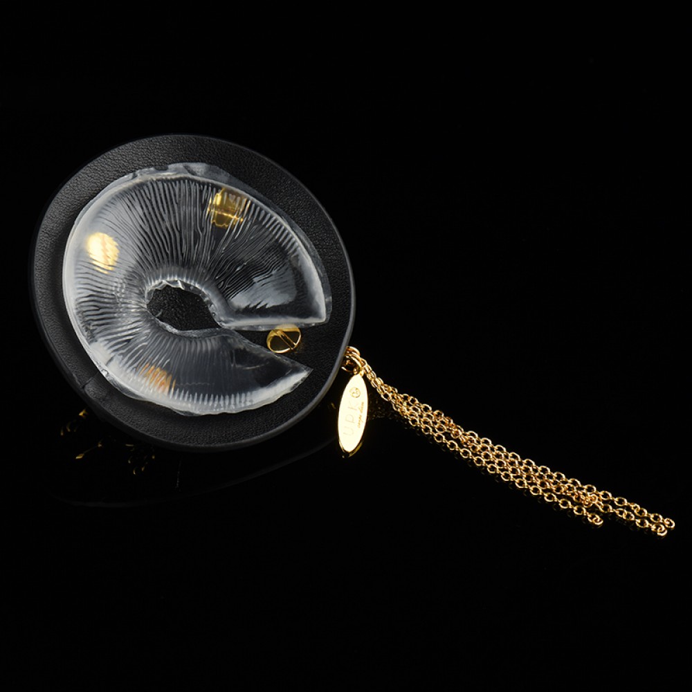 Різне - Пестиси з гірським кришталем та цирконієм UPKO Luxury Baroque з італійської шкіри, чорного кольору. 5