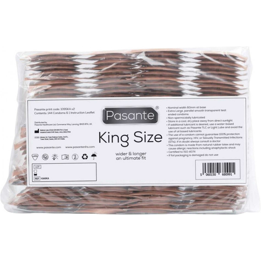 Різне - Презервативи збільшеного розміру Pasante - King Szie XL, №144 3