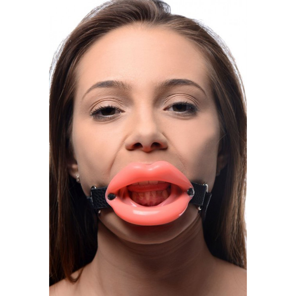 БДСМ игрушки - Расширитель для рта в форме губ Sissy Mond Gag 2