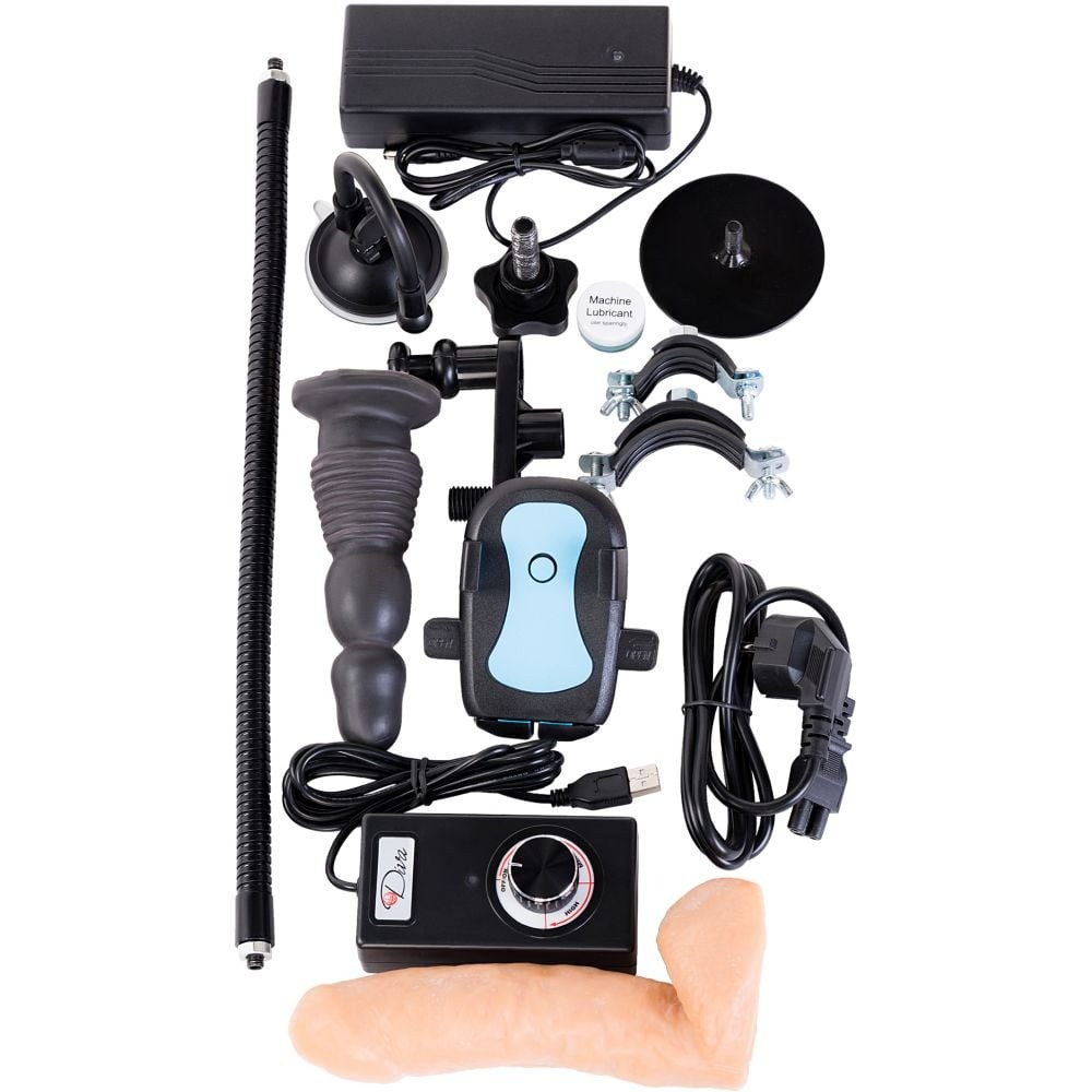 Різне - Секс-машина з насадками в наборі Diva Caesar 4.0 та пультом керування 3