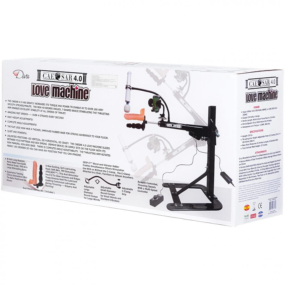 Різне - Секс-машина з насадками в наборі Diva Caesar 4.0 та пультом керування 11