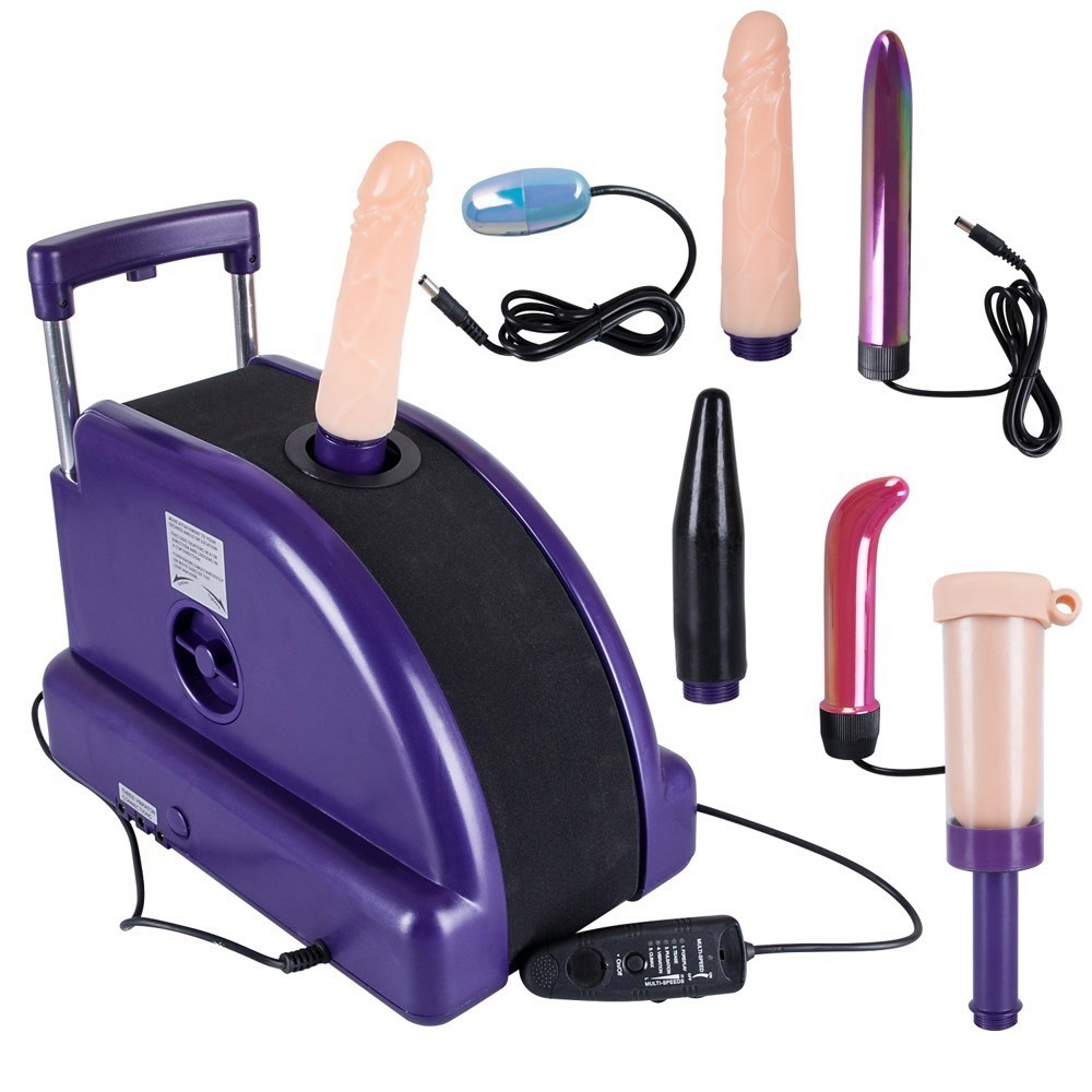 Секс игрушки - Секс машина Tapco Sales с набором вибраторов и фаллосов, фиолетовая