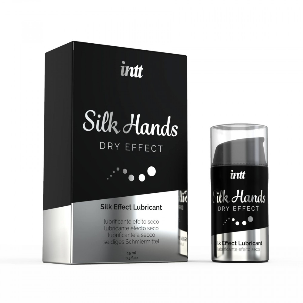 Смазки на силиконовой основе - Ультагустая силиконовая смазка Intt Silk Hands (15 мл) с матовым эффектом, шелковистый эффект