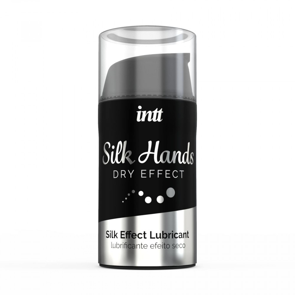 Смазки на силиконовой основе - Ультагустая силиконовая смазка Intt Silk Hands (15 мл) с матовым эффектом, шелковистый эффект 1