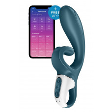 Смарт вибратор кролик Satisfyer Hug Me Bluegrey, 2 мотора, диаметр 4,2см, широкая клиторальная часть