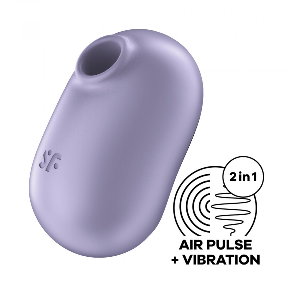 Вибраторы вакуумные - Вакуумный стимулятор с вибрацией Satisfyer Pro To Go 2 Violet