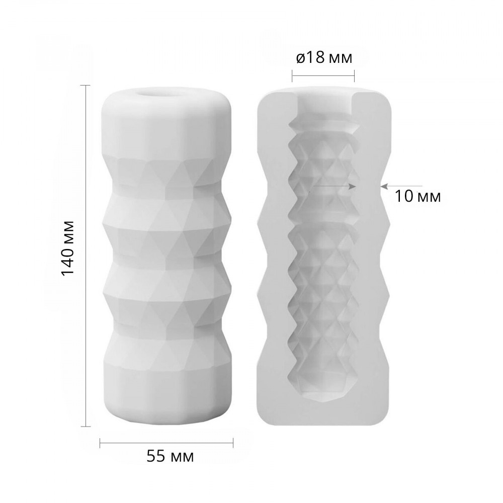 Мастурбаторы без вибрации - Мастурбатор Otouch DECOR 1-B, эффект всасывания, упругие пирамидки 1