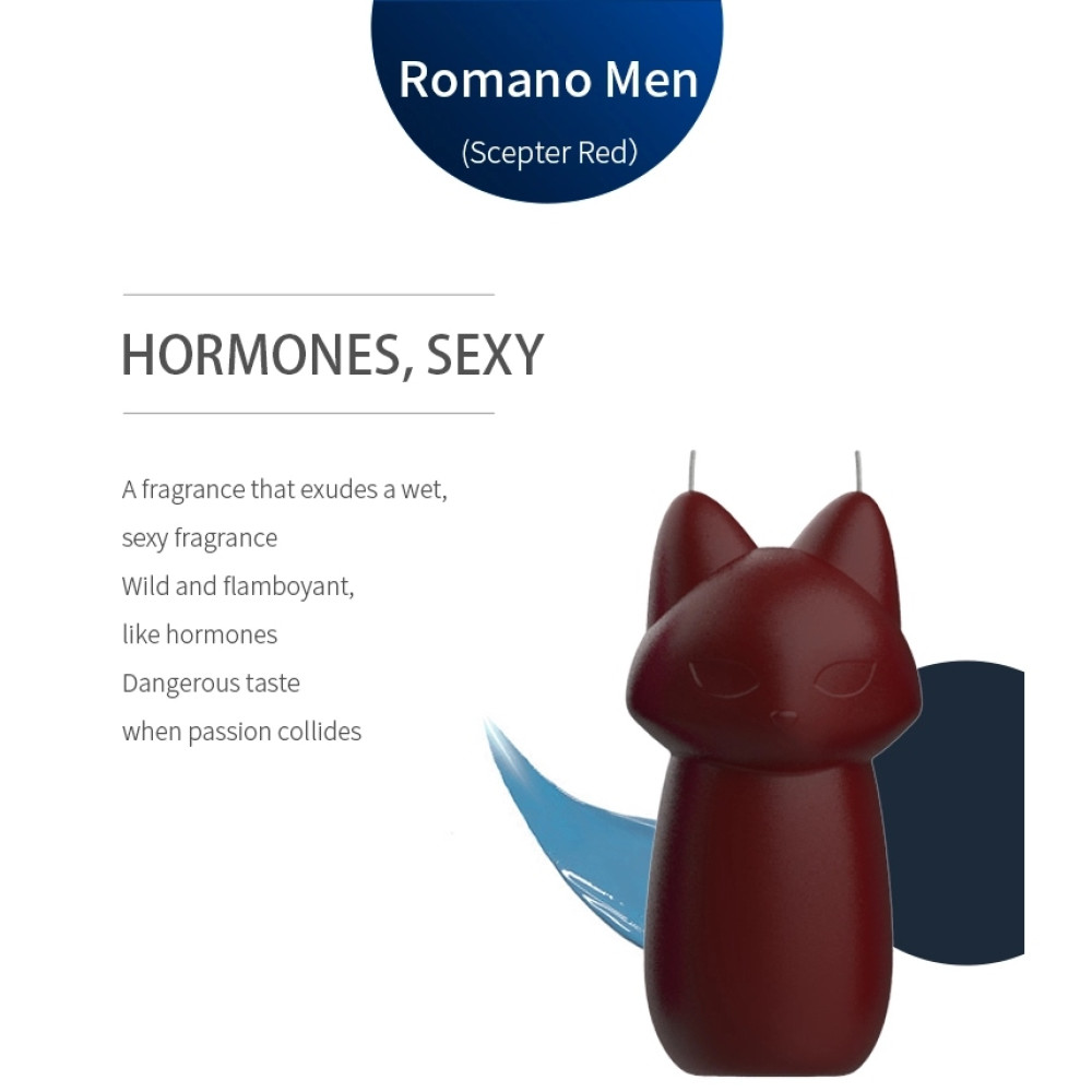 Різне - Свічка лисичка низькотемпературна Roomfun Scepter Red з ароматом, темно-червона 1