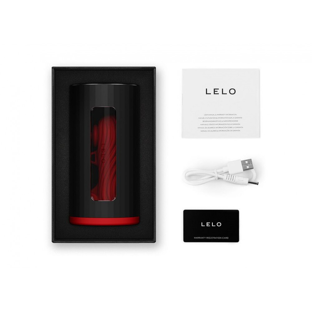 Мастурбаторы с вибрацией - Смарт-мастурбатор LELO F1S V3 Red 2