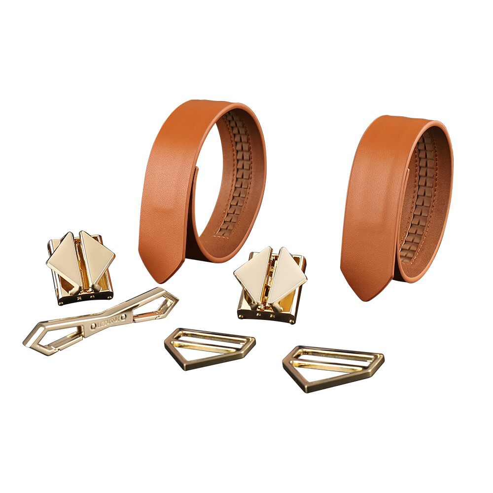 Наручники, веревки, бондажы, поножи - Наручники LOCKINK Wristcuffs/Anklecuffs Brown Set 2