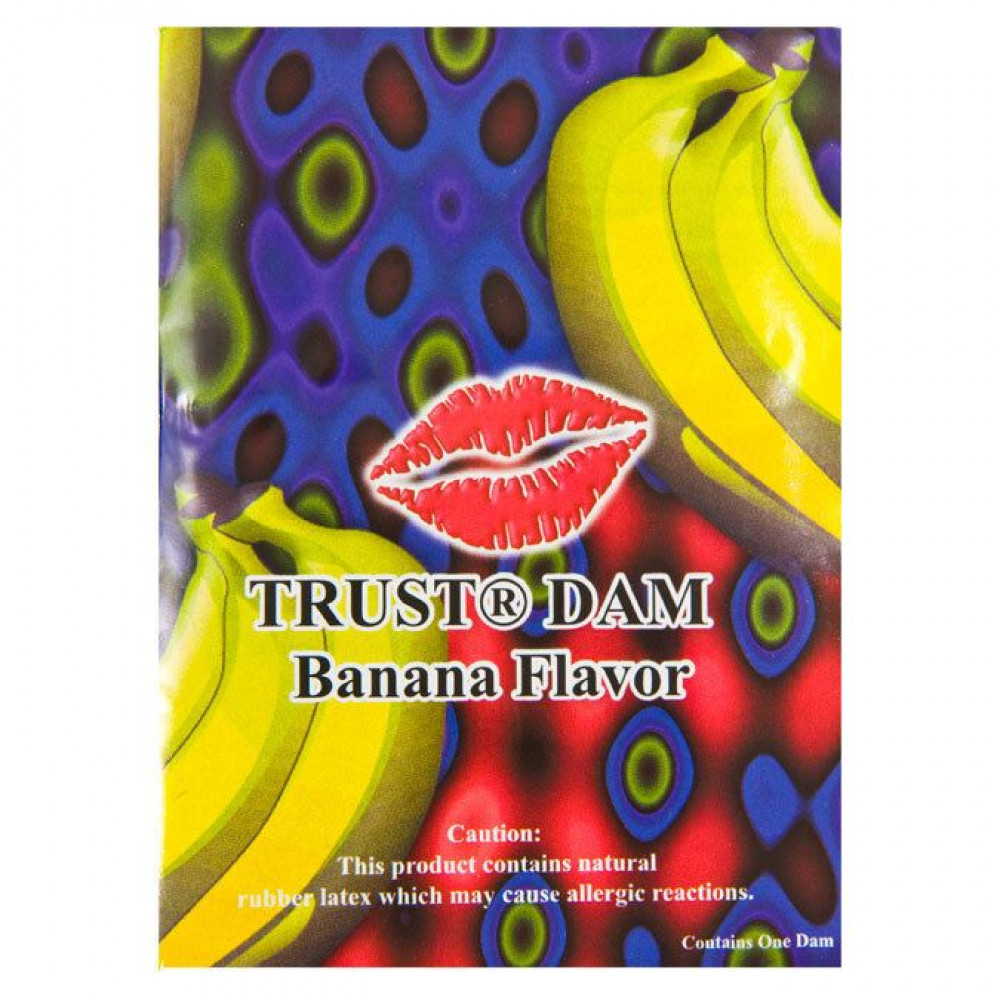 Презервативы - Латексная салфетка Latex Dental Dams Banana 1 шт 1