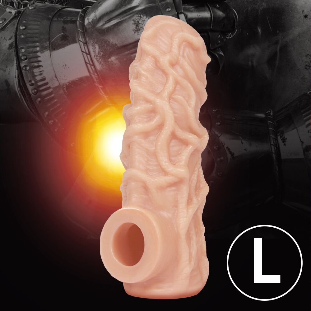 Эрекционные кольца без вибрации - Насадка на член Kokos Nude Sleeve NS 004 L 2