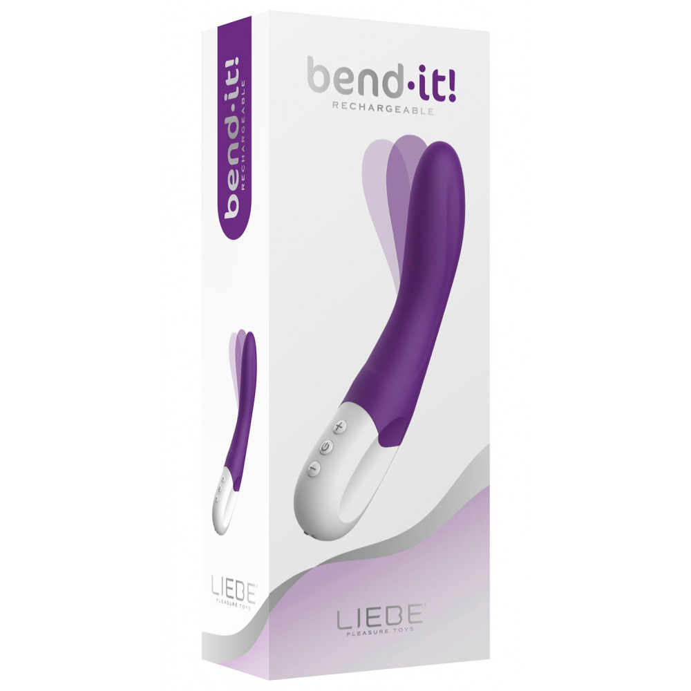 Классический вибратор - Вибратор точки G Liebe Bend It Rechargeable Purple, 10 режимов, очень мощный, гибкий ствол 3