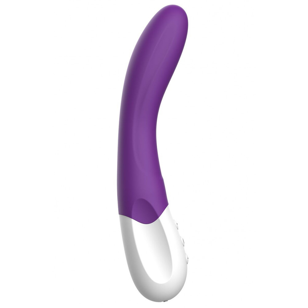 Классический вибратор - Вибратор точки G Liebe Bend It Rechargeable Purple, 10 режимов, очень мощный, гибкий ствол