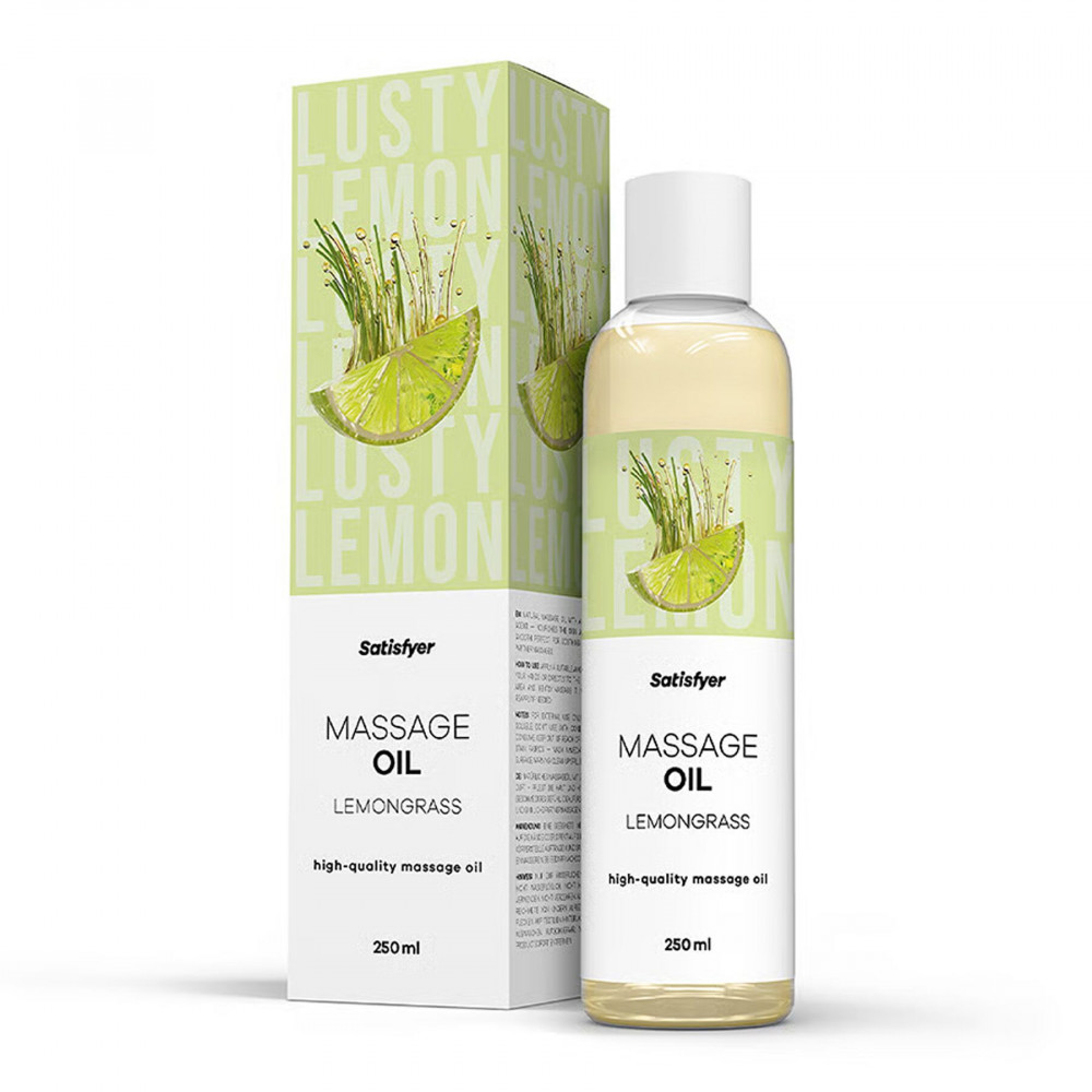 - Распродажа!!! Массажное масло Satisfyer Massage Oil Lemongrass 250 мл (срок 30.04.2027)