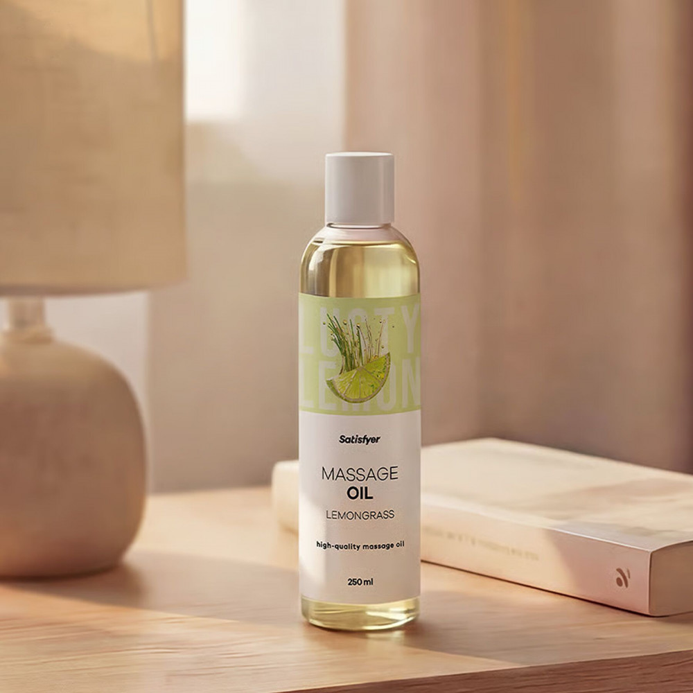 - Распродажа!!! Массажное масло Satisfyer Massage Oil Lemongrass 250 мл (срок 30.04.2027) 7