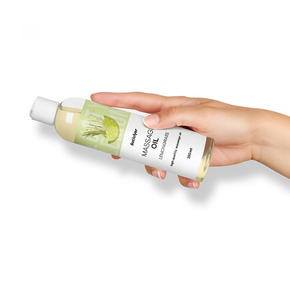 - Распродажа!!! Массажное масло Satisfyer Massage Oil Lemongrass 250 мл (срок 30.04.2027) 5