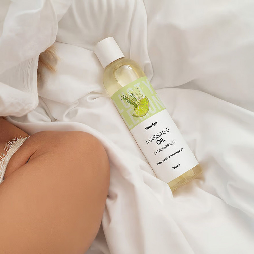 - Распродажа!!! Массажное масло Satisfyer Massage Oil Lemongrass 250 мл (срок 30.04.2027) 6