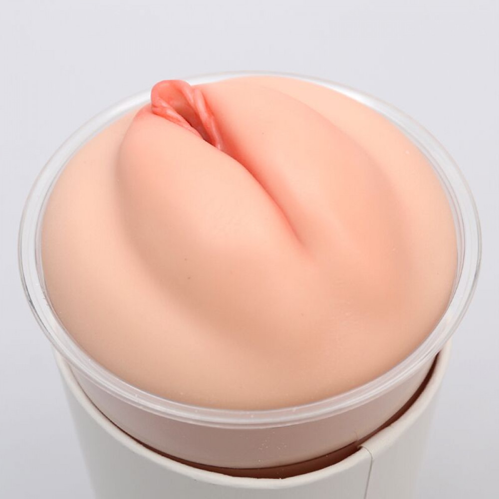 Мастурбатори без вібрації - Мастурбатор-вагіна Naked Factory Cup Sleeve V–1, наскрізний 2