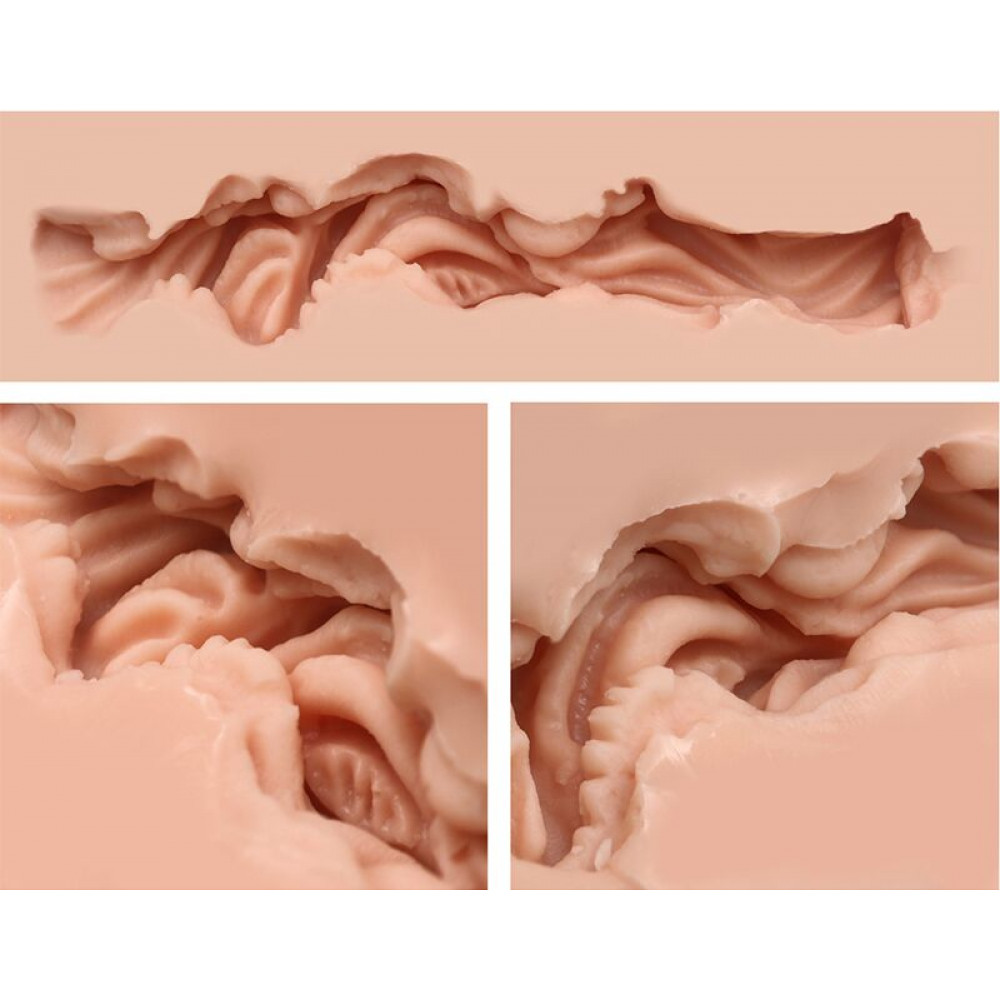 Мастурбатори без вібрації - Мастурбатор-вагіна Naked Factory Cup Sleeve V–1, наскрізний 9