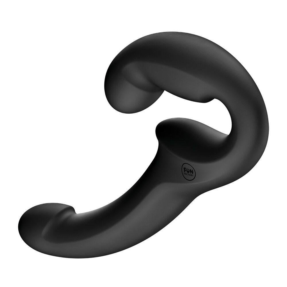 Страпони - Безремінний страпон Fun Factory SHARE LITE Black, регульований, полегшена модель 1