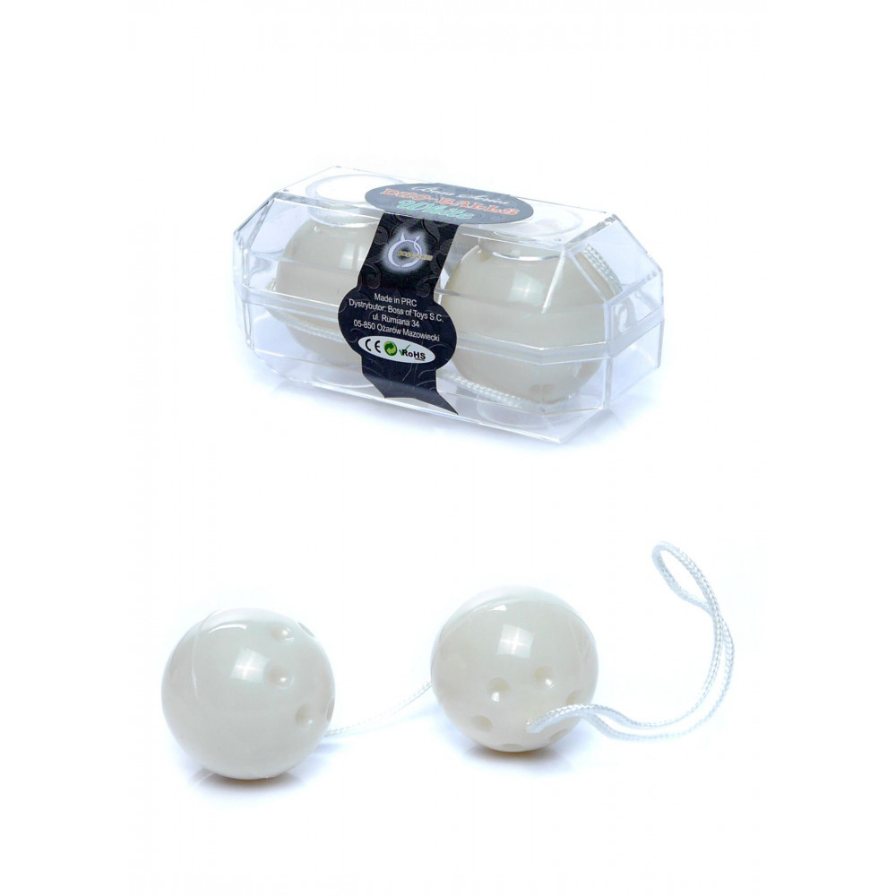 Вагинальные шарики - Вагинальные шарики Duo balls White, BS6700030