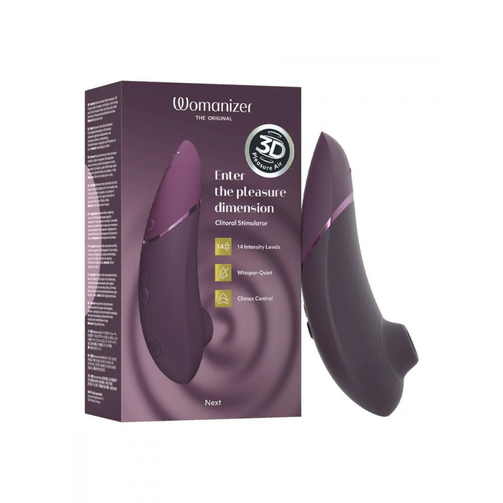  - Вакуумний стимулятор Womanizer Next Dark, фіолетовий