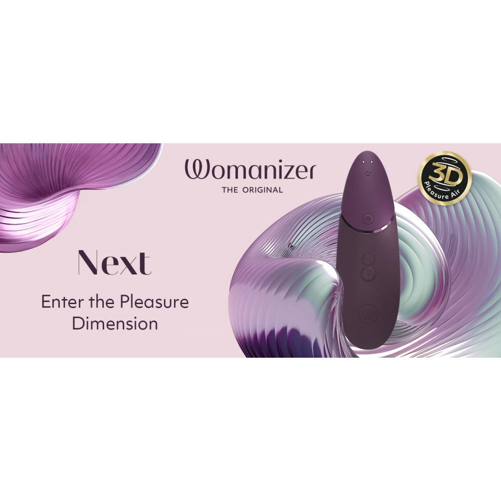  - Вакуумний стимулятор Womanizer Next Dark, фіолетовий 9