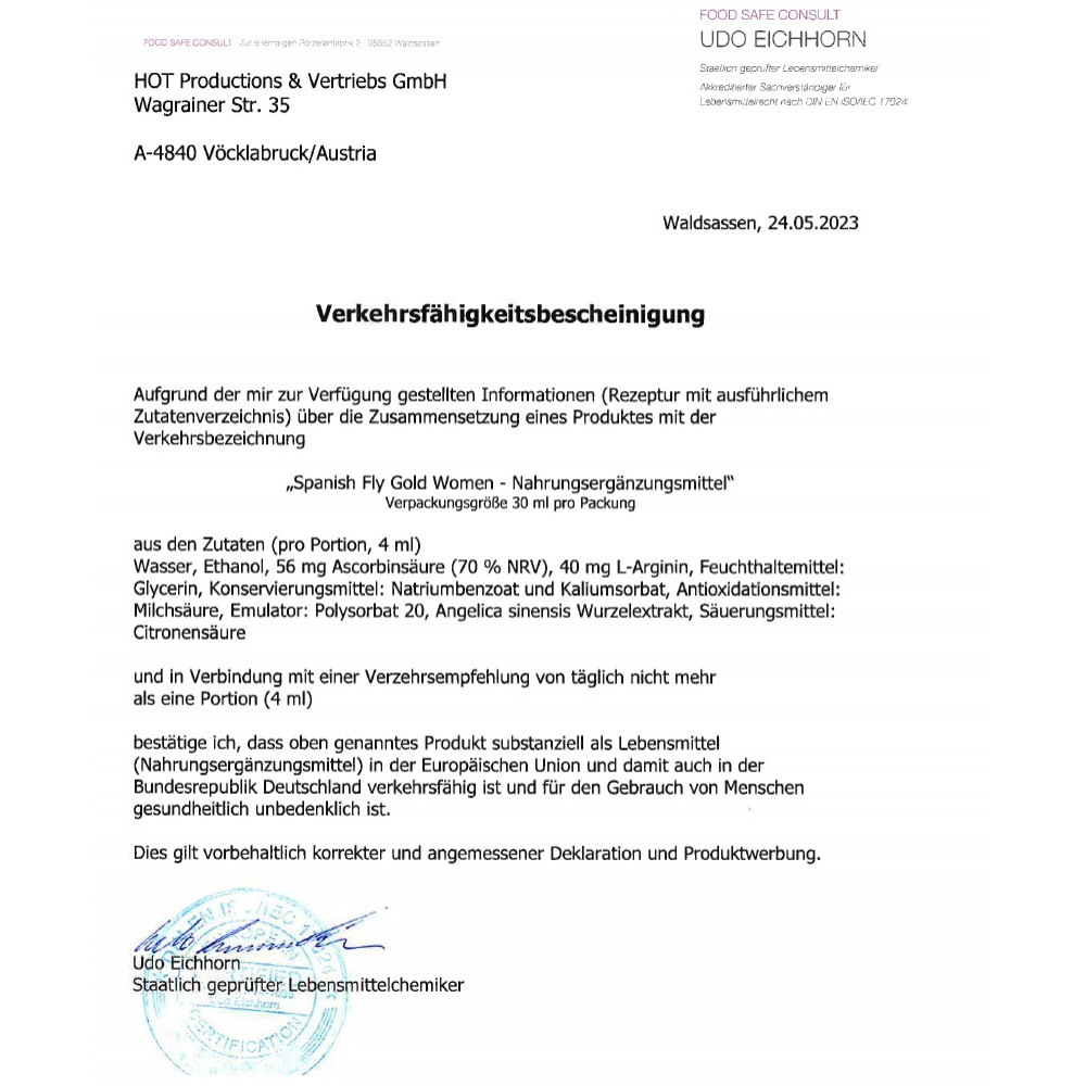 Збуджуючі засоби - Збуджуючі краплі для жінок ERO Spainish Fly, 30 мл 2