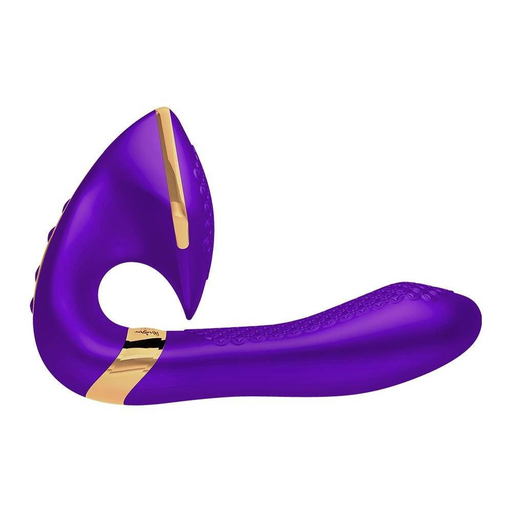 Секс игрушки - Вибратор кролик со стимуляцией точки G, рельефный, нереалистичный, фиолетовый, 17 х 3.7 см 3