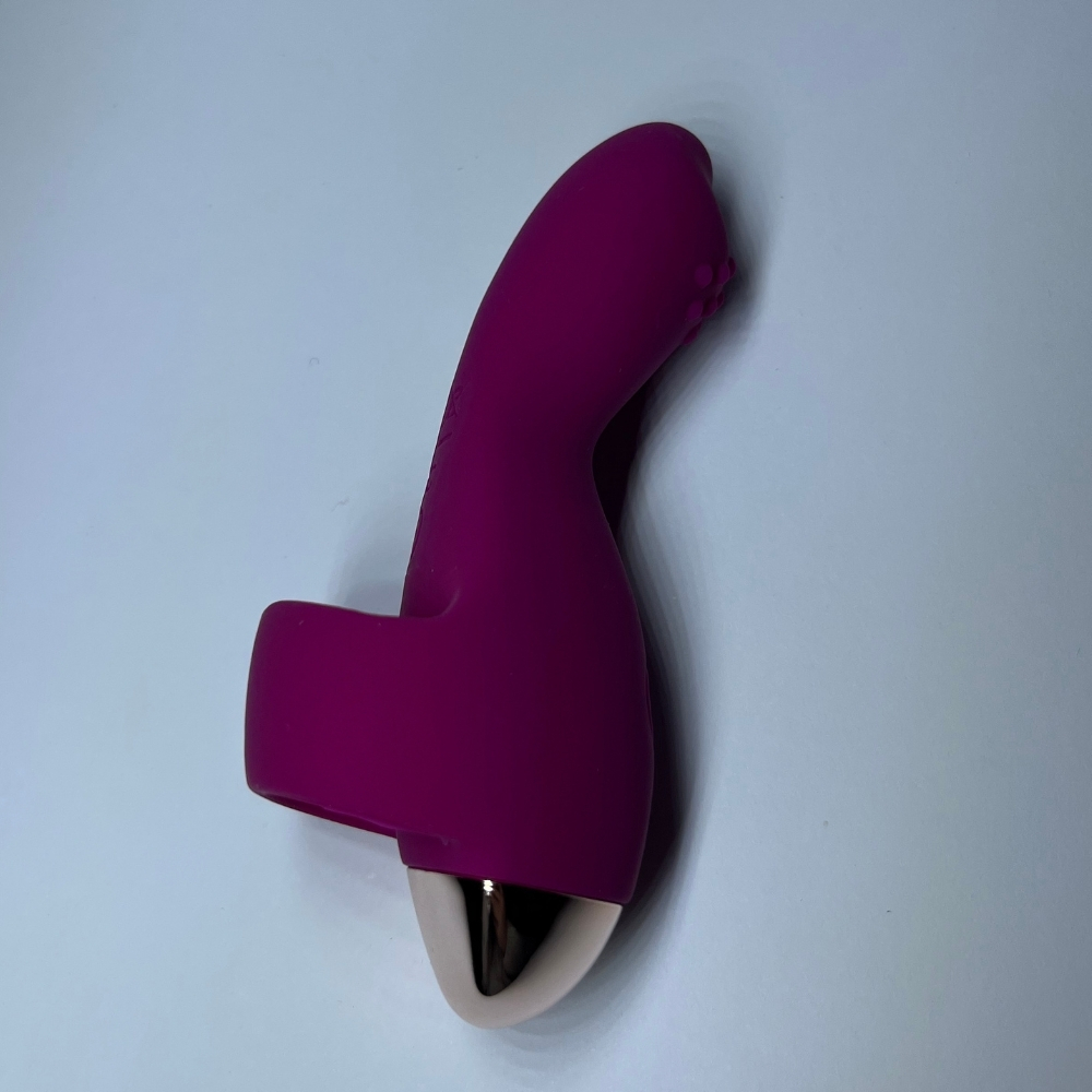 Вібропулі та міні-вібратори - Вібратор на палець Passion Play, 10 режимів вібрації, фіолетовий 5