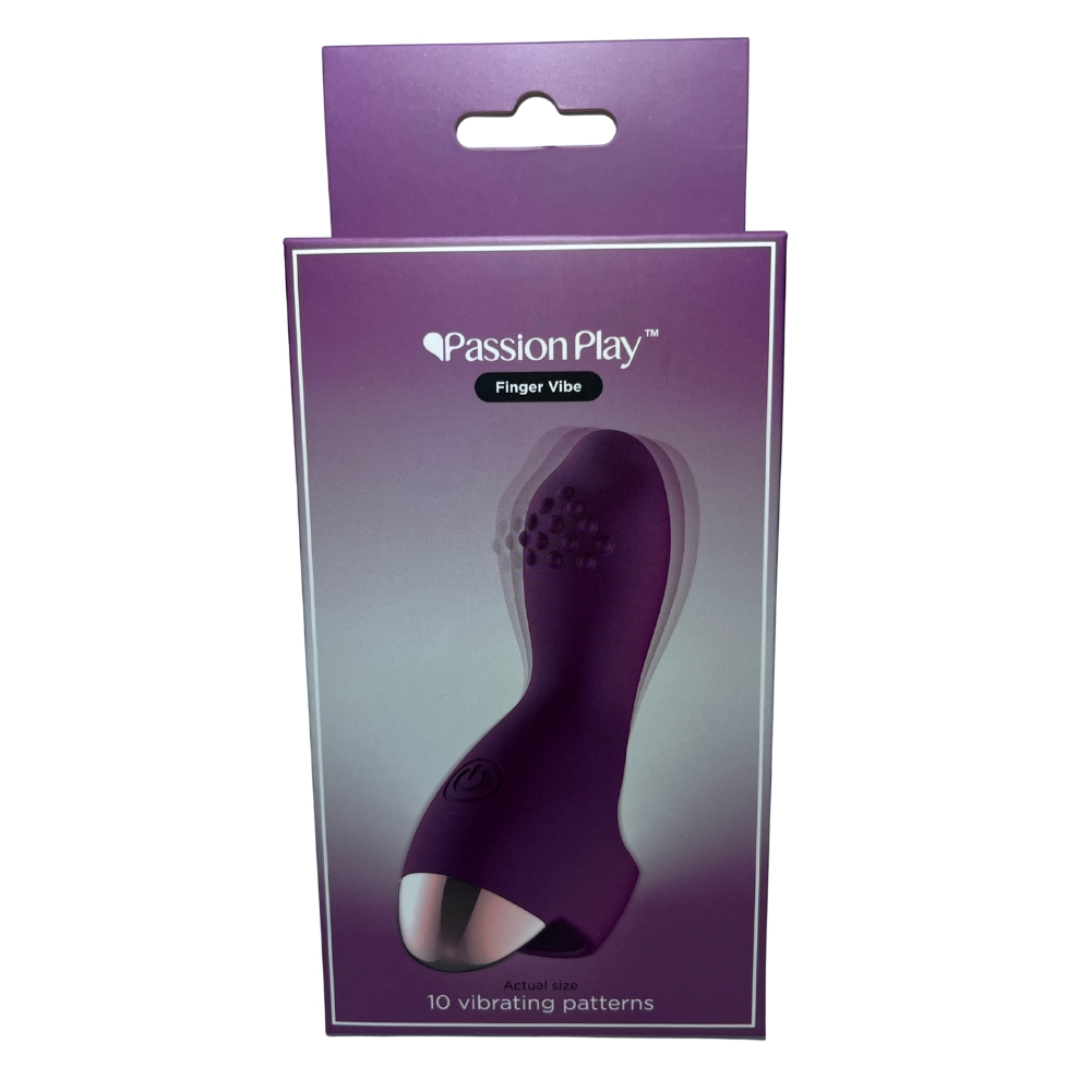 Вібропулі та міні-вібратори - Вібратор на палець Passion Play, 10 режимів вібрації, фіолетовий 8
