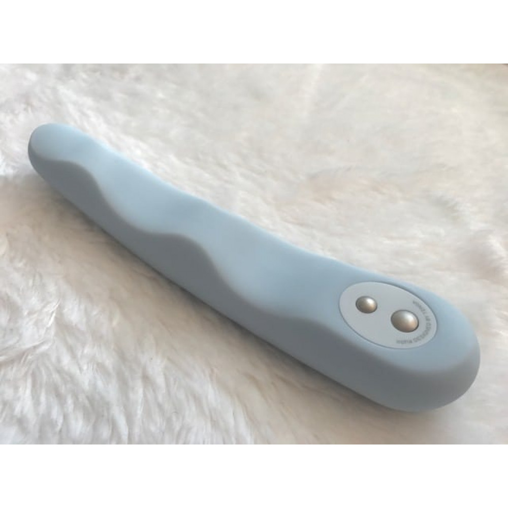 Різне - Вібратор рельєфний Iroha Minamo Tenga, медичний силікон, блакитний 1