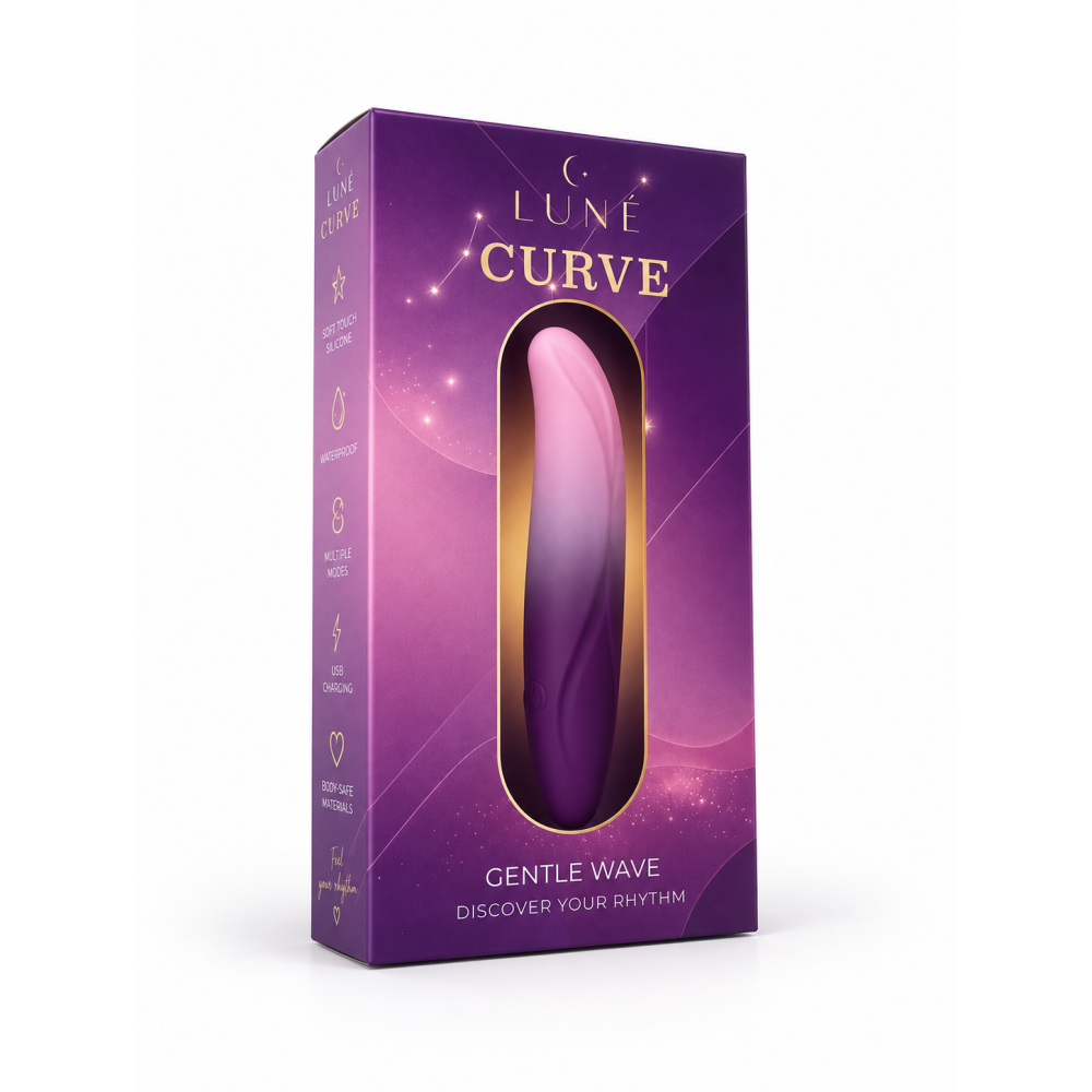 - Віброкуля CURVE LUNE з вигнутим кінчиком та 10 режимами вібрації, фіолетово-рожевий градієнт 4