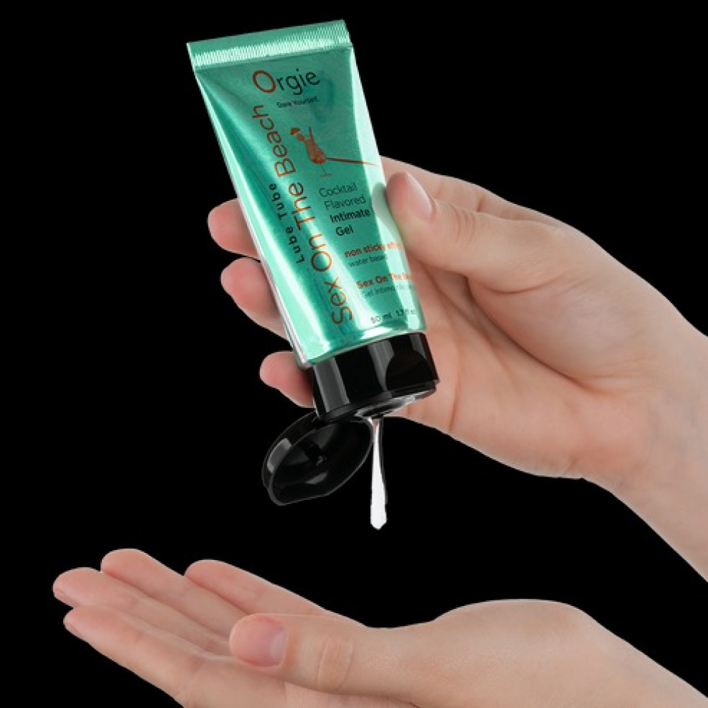 Разное - Съедобный лубрикант со вкусом коктейля СЕКС НА ПЛЯЖЕ Orgie Cocktail Flavored на водной основе, 50 мл 3