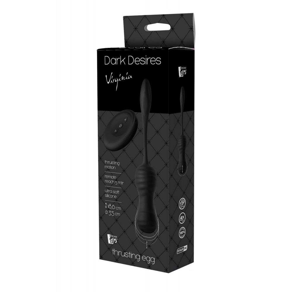 Секс игрушки - Виброяйцо с пультом управления Dream Toys DARK DESIRES VIRGINIA 3