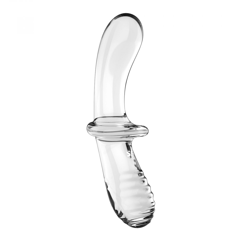 Секс іграшки - Дилдо Satisfyer Double Crystal (Transparent) (м'яте паковання!!!) 4