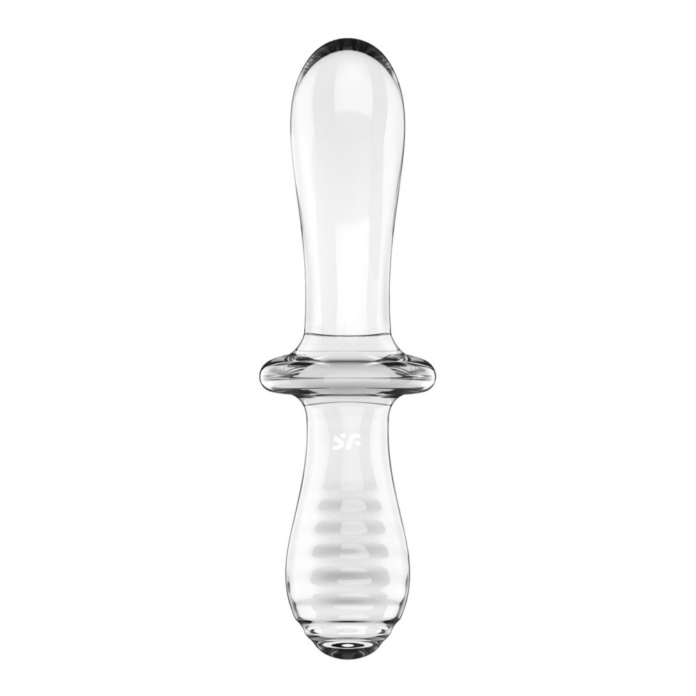 Секс іграшки - Дилдо Satisfyer Double Crystal (Transparent) (м'яте паковання!!!) 2