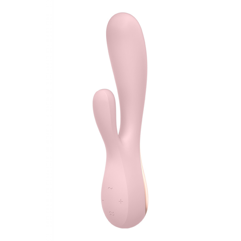 Двойной вибратор - T360124 Вибромассажер кролик SATISFYER MONOFLEX PINK 2