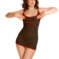 Сексуальное платье из сетки Art of Sex - Sharlotte черно-красное L-2XL