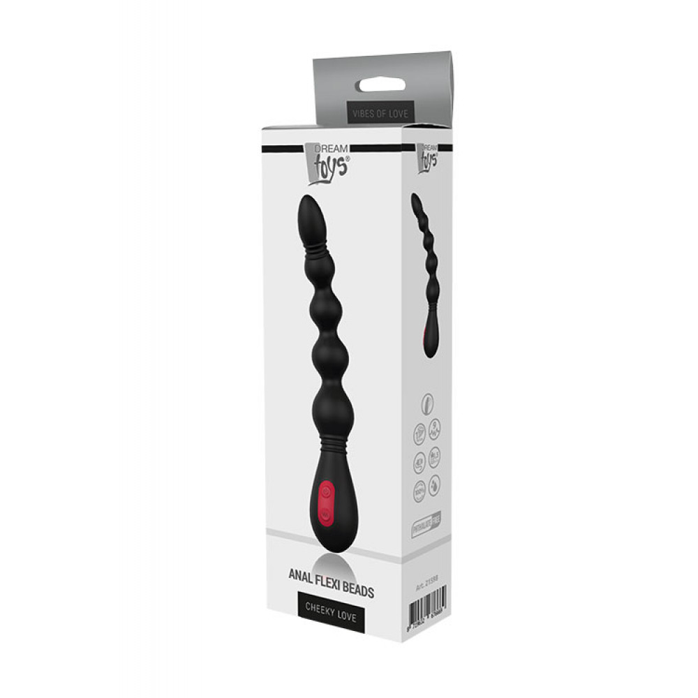 Анальные игрушки без вибрации - Гибкие анальные вибробусы CHEEKY LOVE ANAL FLEXI BEADS 1