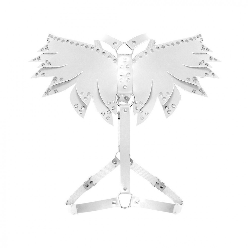 Різне - Жіноча портупея Art of Sex - Wings біла L-2XL, екошкіра 2