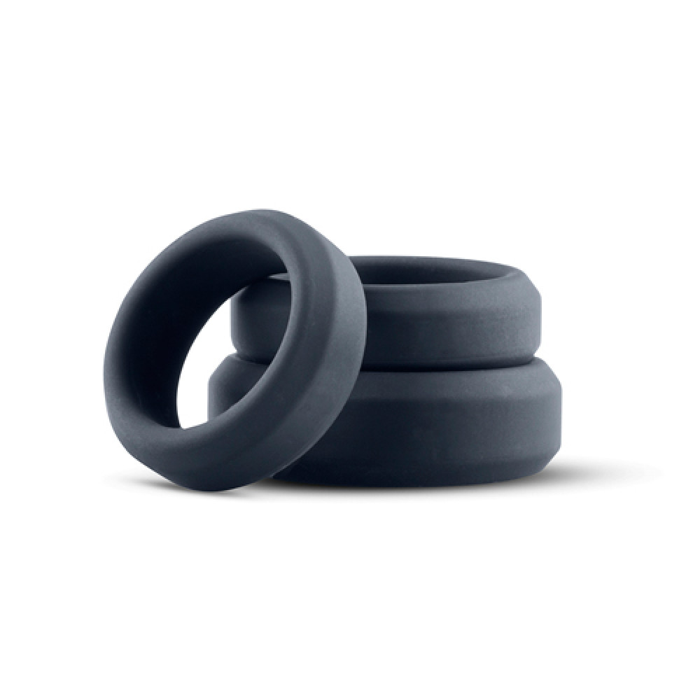 Эрекционное кольцо - Набор из 3 силиконовых колец Boners для пениса, 3 шт