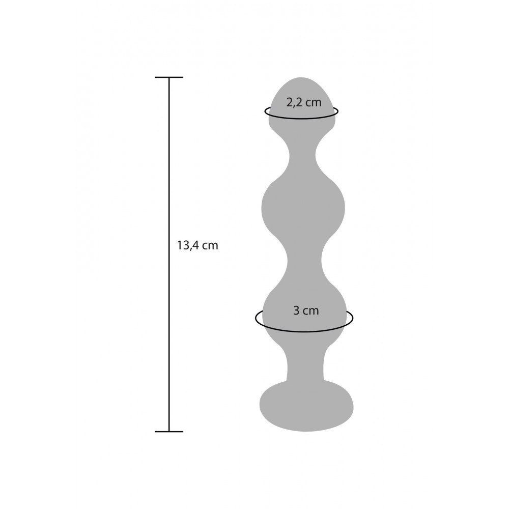  - Анальна ялинка з кристалом Toy Joy Diamond Star Beads, Large 3