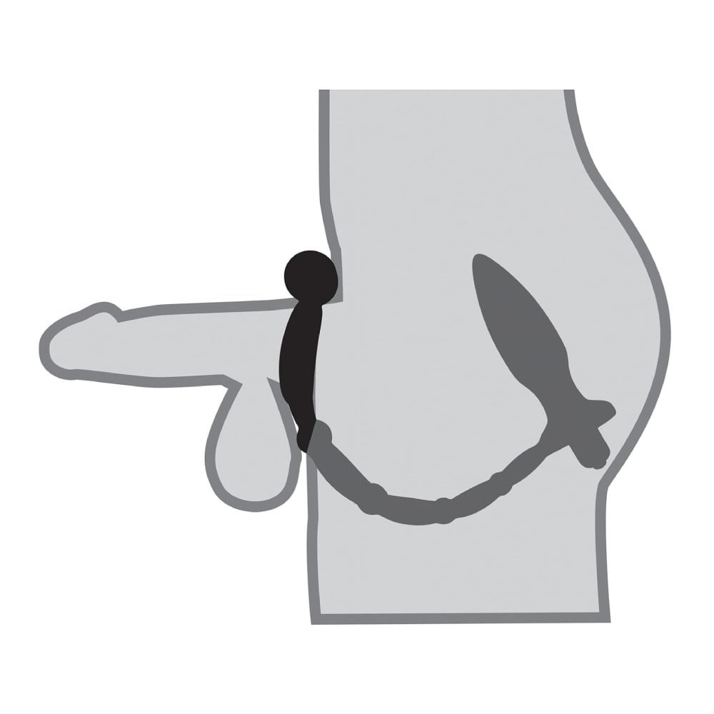 Анальные игрушки - Анальная пробка с эрекционным кольцом Pipedream Anal Fantasy Collection с вибрацией, черный 2