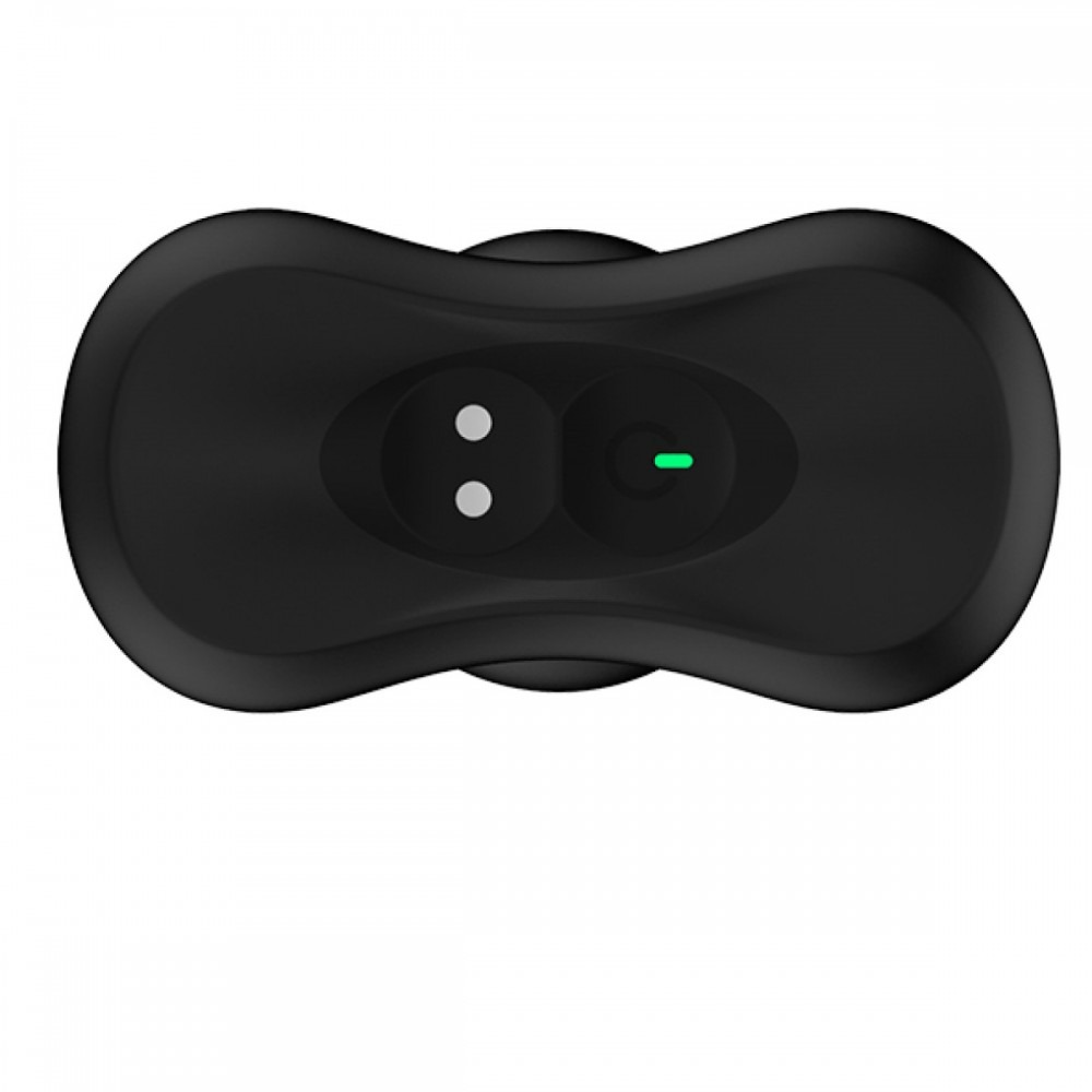 Секс игрушки - Анальная пробка с вибрацией и накачкой Bolster Nexus, силиконовая, черная, 12 х 4 см 2