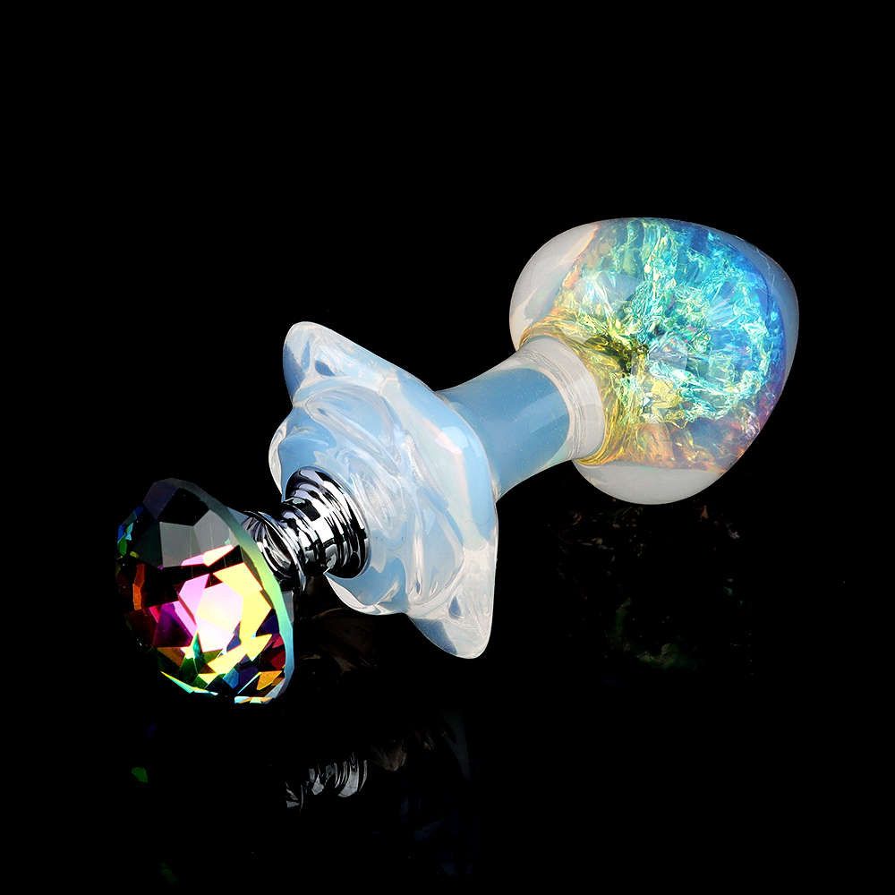 Анальные игрушки без вибрации - Анальная пробка сердечко UNIVIBE, силиконовая с камнем, зелёная, 7.8 х 2.8 см 8