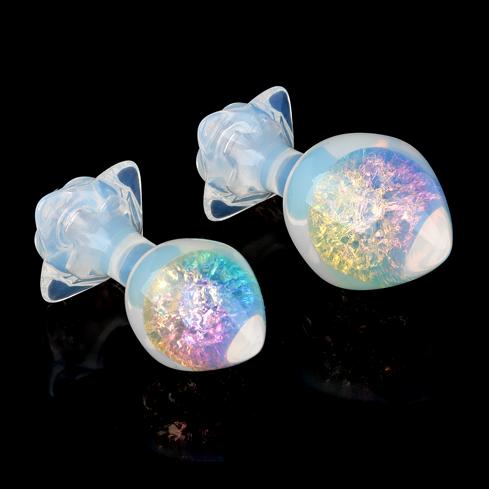 Анальные игрушки без вибрации - Анальная пробка сердечко UNIVIBE, силиконовая с камнем, зелёная, 7.8 х 2.8 см 13