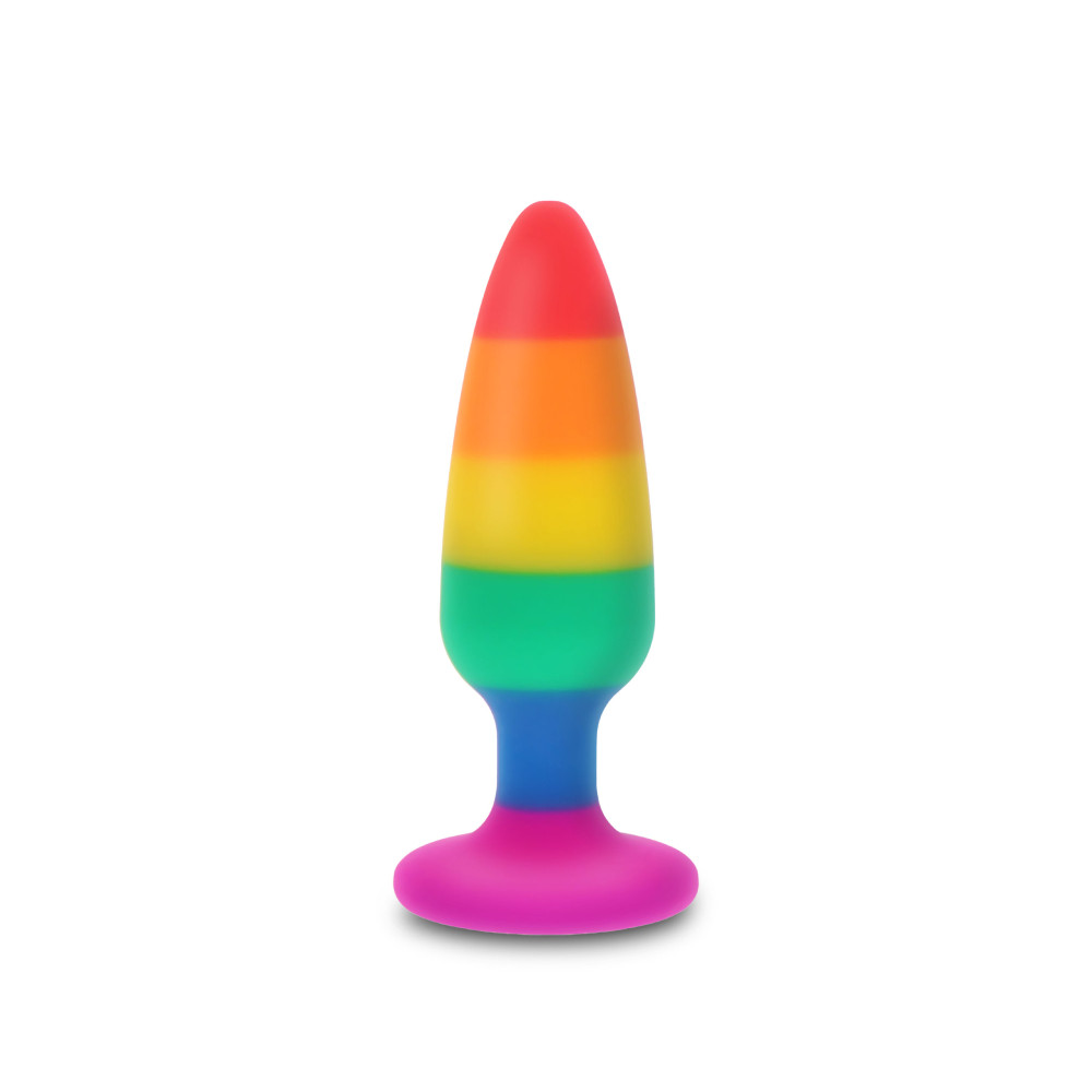 Анальные игрушки - Анальная пробка TOY JOY Hunk Plug, L, разноцветная, 13 х 3.9 см